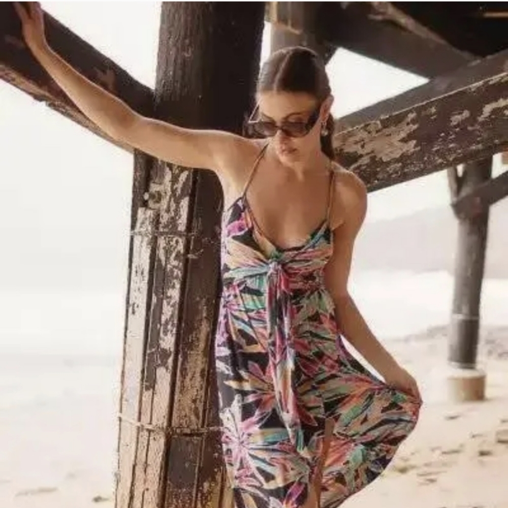 NWT Anthropologie abstract floral print dress